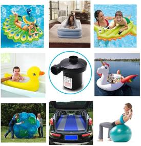 img 3 attached to WangYu Electric Air Pump: Portable Multi-Use Pump with High Power for Quick Inflation and Deflation of Mattresses, Rafts, Beds, Boats, and Pool Toys