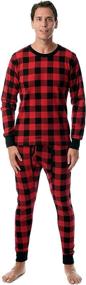 img 4 attached to Stay Cozy in Style with the At The Buzzer Men's Thermal Underwear Set