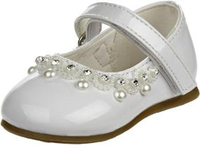 img 4 attached to 👠 Stylish Bow-Adorned Dress Shoe for Baby Girls - Ideal for Infants and Toddlers