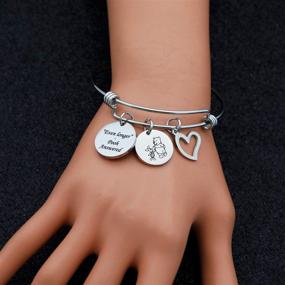 img 1 attached to 🐻 Best Friends Bracelet Keychain - Pooh and Pigle Inspired Gift for Forever Friendship