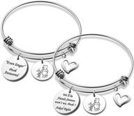 🐻 best friends bracelet keychain - pooh and pigle inspired gift for forever friendship logo