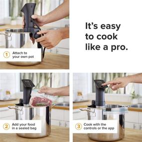 img 2 attached to 🍳 Апарат для приготовления пищи Anova Sous Vide Precision Cooker Pro - 1200 Вт, Черный/Серебряный