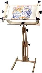 img 2 attached to 🧵 Frank A. Edmunds Stitcher's Wonder! Adjustable Craft Stand: Enhance Your Craftwork with the Split Rail Scroll Frame, 6115