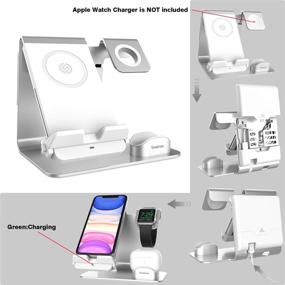 img 2 attached to 🔌 Беспроводное зарядное устройство Smatree 3 в 1: быстрая зарядка для Apple Watch SE/6/5/4/3, AirPods/Pro, iPhone 12/12 Pro/11/11 Pro Max/Xs MAX/8, Galaxy Note 10/S10 Plus