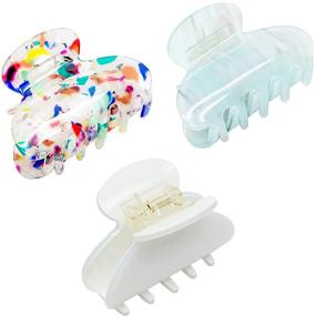 img 4 attached to Tortoise Barrettes Celluloid Celluloid Accessories Hair Care for Hair Accessories