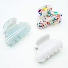 img 1 attached to Tortoise Barrettes Celluloid Celluloid Accessories Hair Care for Hair Accessories