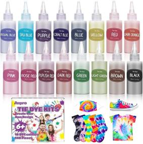 img 4 attached to 🎨 All-in-1 Anpro Tie Dye Kit - 148 Pcs: 16 Vibrant Colors for Kids & Adults. Perfect for Party Fun, Birthday & Christmas Gifts!