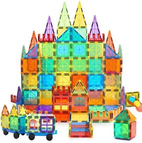 img 4 attached to Construction Toy Set for Preschoolers with Magnetic Building Blocks: Enhancing Early Education