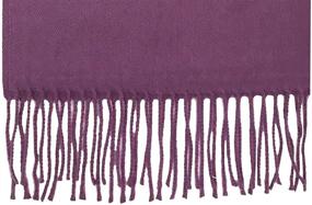 img 1 attached to Vera Women's Cashmere Feel Scarf, Handcrafted in Italy