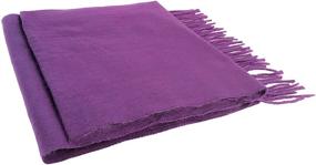 img 3 attached to Vera Women's Cashmere Feel Scarf, Handcrafted in Italy