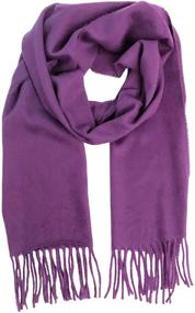 img 4 attached to Vera Women's Cashmere Feel Scarf, Handcrafted in Italy