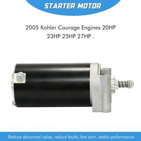 img 1 attached to High-Quality Starter Motor Replacement for Kohler Courage Engines 20-27HP - Fits Models 32-098-01/01S/03/03S/04/04S/08-S