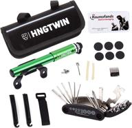 🚲 gskj bike repair tool kit: tire pump, puncture repair, multi tool set, tire patches, lever & bag - all in one bike emergency tool logo