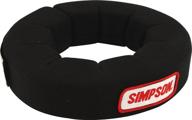 simpson racing black sfi approved neck collar - 23022bk - enhanced seo logo