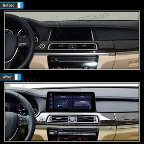 img 3 attached to 🚘 Усовершенствованный PEMP для BMW f10 f11: 12.3" IPS сенсорный экран, Qualcomm 8-Core 4GB+64GB Carplay Android Auto Дисплей - Совместим с 5-й серией (2012-2017) NBT