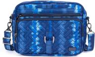 lug ladies' carousel xl bag in shibori blue - one size logo