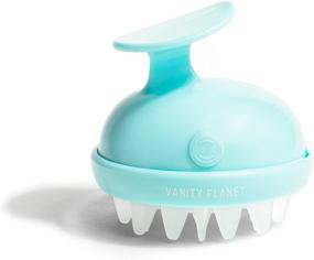 img 3 attached to Experience Blissful Massage with Vanity Planet Groove Scalp Massager! (Bombshell Blue) Find Rejuvenating Handheld Shampoo Brush with 2-Speed Vibrating & Water-Resistance