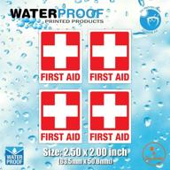 cross safety waterproof vinyl sticker logo