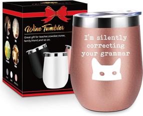 img 1 attached to Silently Correcting Grammar Teacher Tumbler Kitchen & Dining