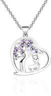 🌳 zuo bao llama lover gift amethyst tree of life pendant necklace with llama charm - healing jewelry for family logo