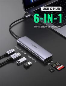 img 3 attached to 🔌 UGREEN USB C Hub 6-in-1 Dongle with 4K HDMI, 2 USB 3.0 Ports, SD TF Card Reader, 100W PD Charging Adapter – Dock Station for MacBook Pro Air 2020 2019 2018, Galaxy Note 10 S10 S9 S8, Surface Go, XPS 13 15