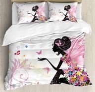 ambesonne fantasy butterflies decorative bedding logo