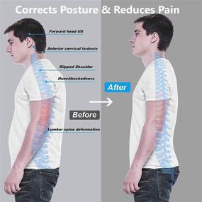 img 3 attached to 🧘 Back Brace & Posture Corrector for Women and Men – Relieve Pain, Straighten Back, and Improve Posture