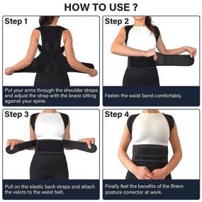 img 1 attached to 🧘 Back Brace & Posture Corrector for Women and Men – Relieve Pain, Straighten Back, and Improve Posture