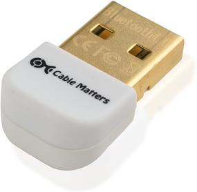 img 4 attached to 💻 Cable Matters Gold Plated Bluetooth 4.0 Low Energy USB Adapter - Windows 8.1, 8, 7, Vista, XP (White)