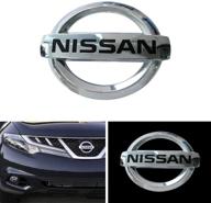 coolsport car front grille emblem - compatible with nissan 2013-2018 altima murano rogue maxima - chrome abs plastic head grill badge sticker (oem 62890 1ja0a) logo