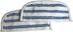 img 1 attached to 🧻 Think Crucial Replacement Pads for 46B4 Series - Striped Microfiber Pad Part for Steam & Sweep Hard Floor Cleaners - Compatible with Parts # 75F5, 2032200 & 203-2200 (2 Pack)