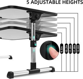 img 2 attached to Adjustable Stand，Foldable Breakfast Notebook Computer