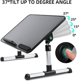 img 3 attached to Adjustable Stand，Foldable Breakfast Notebook Computer