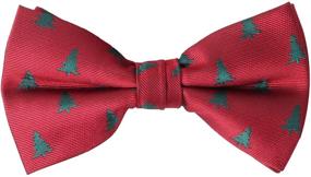 img 4 attached to 🎀 Alizeal Holiday-themed Pre-tied Bow Tie for Toddlers