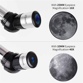 img 1 attached to 🔭 LUXUN Portable Telescope for Astronomy Beginners Kids Adults – 70mm Aperture 400mm Astronomical Refracting Travel Telescope with Phone Adapter & Carry Bag