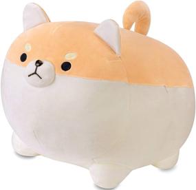 img 4 attached to 🐕 Brown Shiba Inu Stuffed Animal Toy - Akita Dog Plush Pillow, Corgi Kawaii Plush Toy for Girls and Boys, Animal Doll Gifts for Children - 15.7 Inches