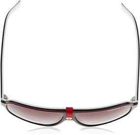 img 1 attached to 🕶️ Carrera 33 Men's Rectangular Sunglasses, 8v4 Black Red White, 62 — Sleek and Stylish Eyewear for All Occasions