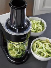 img 1 attached to 🍝 Oster Electric Spiralizer with 2 Blades for Spaghetti and Fettuccine Noodles, Easy-to-Use, Black