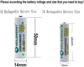 img 1 attached to QBLPOWER Solar Light Batteries AA Ni-Mh 600mAh 1.2V Rechargeable for Outdoor Garden Solar Lights Remotes Mice (Pack of 20)