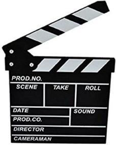 img 4 attached to 🎬 Wooden Film Director Clapper Board – Action Scene Slate for Movie Cut