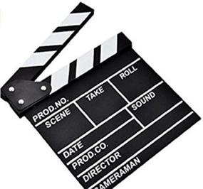 img 3 attached to 🎬 Wooden Film Director Clapper Board – Action Scene Slate for Movie Cut
