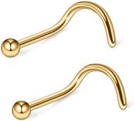 💎 women's jewelry: ruifan surgical twister piercing jewelry for enhanced style logo