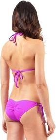 img 2 attached to Voda Swim Womens Double Cerulean Women's Clothing and Swimsuits & Cover Ups