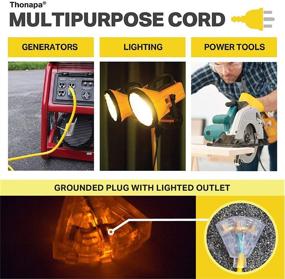 img 2 attached to 🌞 Brilliantly Illuminated Outdoor Extension Electrical Outlets for Industrial Use