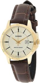 img 4 attached to Casio Womens LTP V004GL 9A Genuine Leather