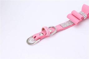 img 1 attached to 🐶 BONAWEN Bling Crystal Dog Collar with Bow Tie and Rhinestone Accents - Perfect for Small Dogs