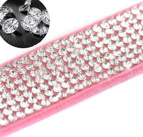 img 3 attached to 🐶 BONAWEN Bling Crystal Dog Collar with Bow Tie and Rhinestone Accents - Perfect for Small Dogs