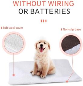 img 3 attached to 🔥 Fyore Self Heating Pet Pads Blanket: Keep Your Pets Cozy and Warm with this Thermal Warming Cushion Mat