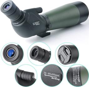 img 2 attached to 🔭 Gosky 20-60 X 80 Porro Prism Spotting Scope - Best Waterproof Scope for Bird Watching, Target Shooting, Archery Range & Outdoor Activities - with Tripod & Digiscoping Adapter