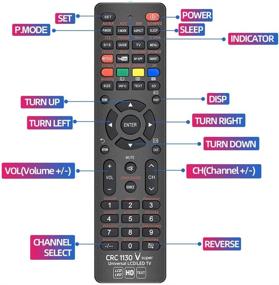 img 1 attached to 📺 Gvirtue Universal CRC-1130V Remote Control Compatible with Major Brands LCD LED HD Smart TVs - Samsung, Vizio, LG, Sony, Sharp, Panasonic, Toshiba, TCL, Hisense, Philips, JVC, Haier, Sanyo, and More